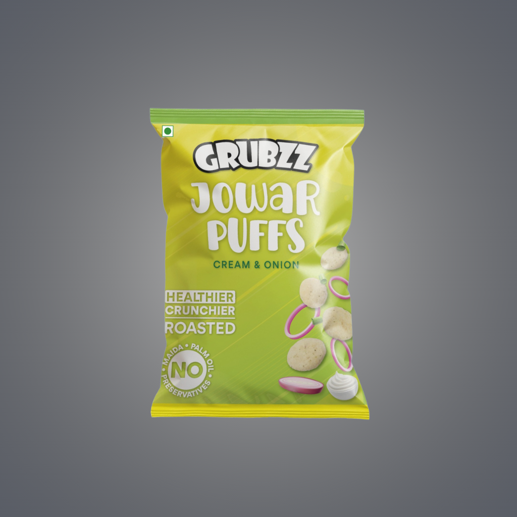 Jowar Puffs Cream & Onion