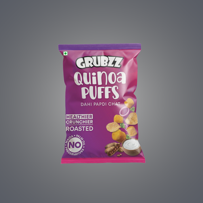 Quinoa Puffs Dahi Papdi Chat