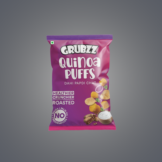 Quinoa Puffs Dahi Papdi Chat