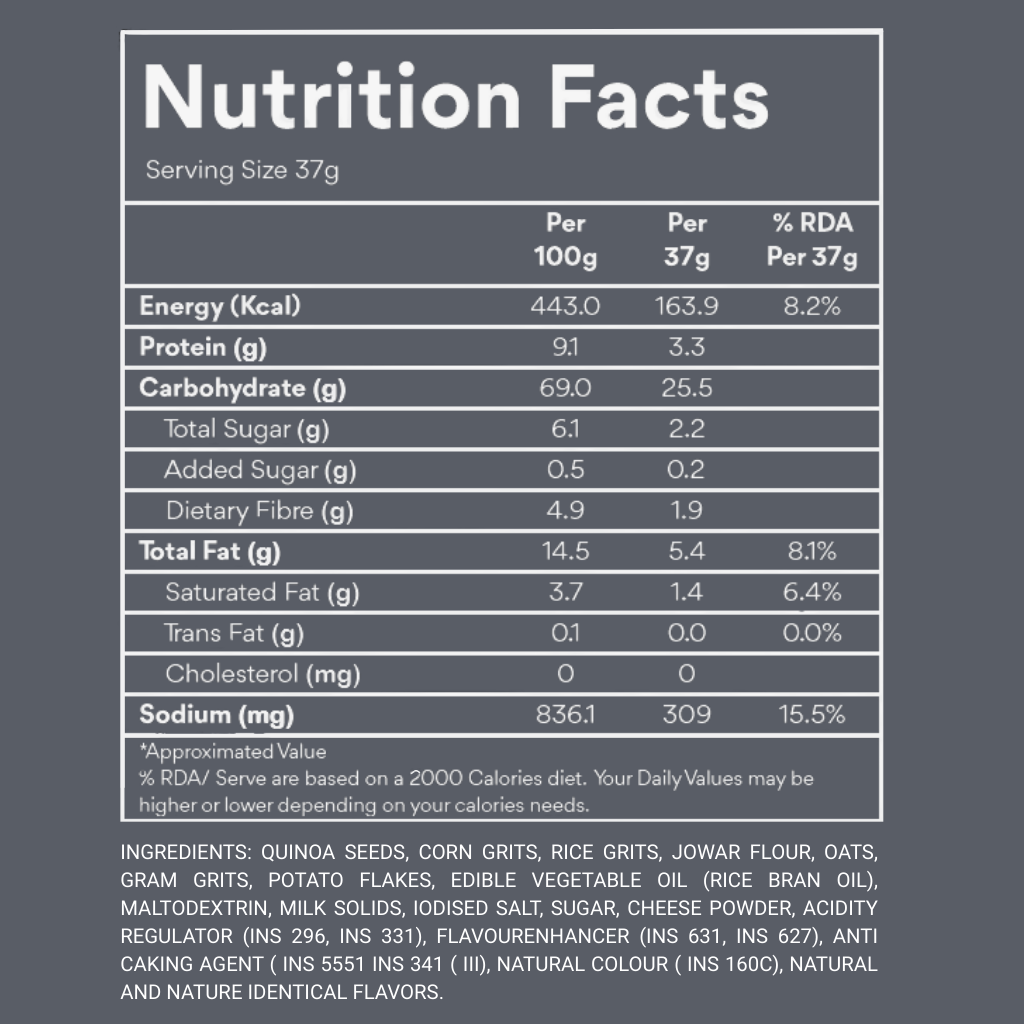 Quinoa Puffs Cheese & Tomato