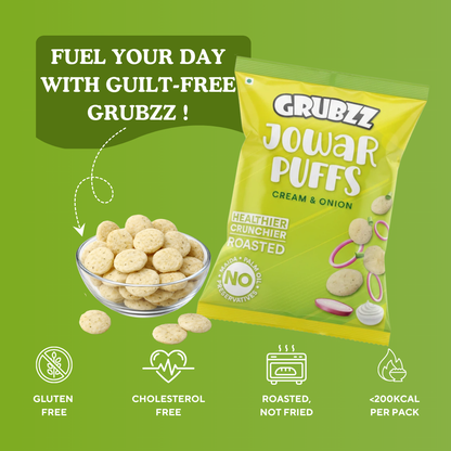 Jowar Puffs Cream & Onion