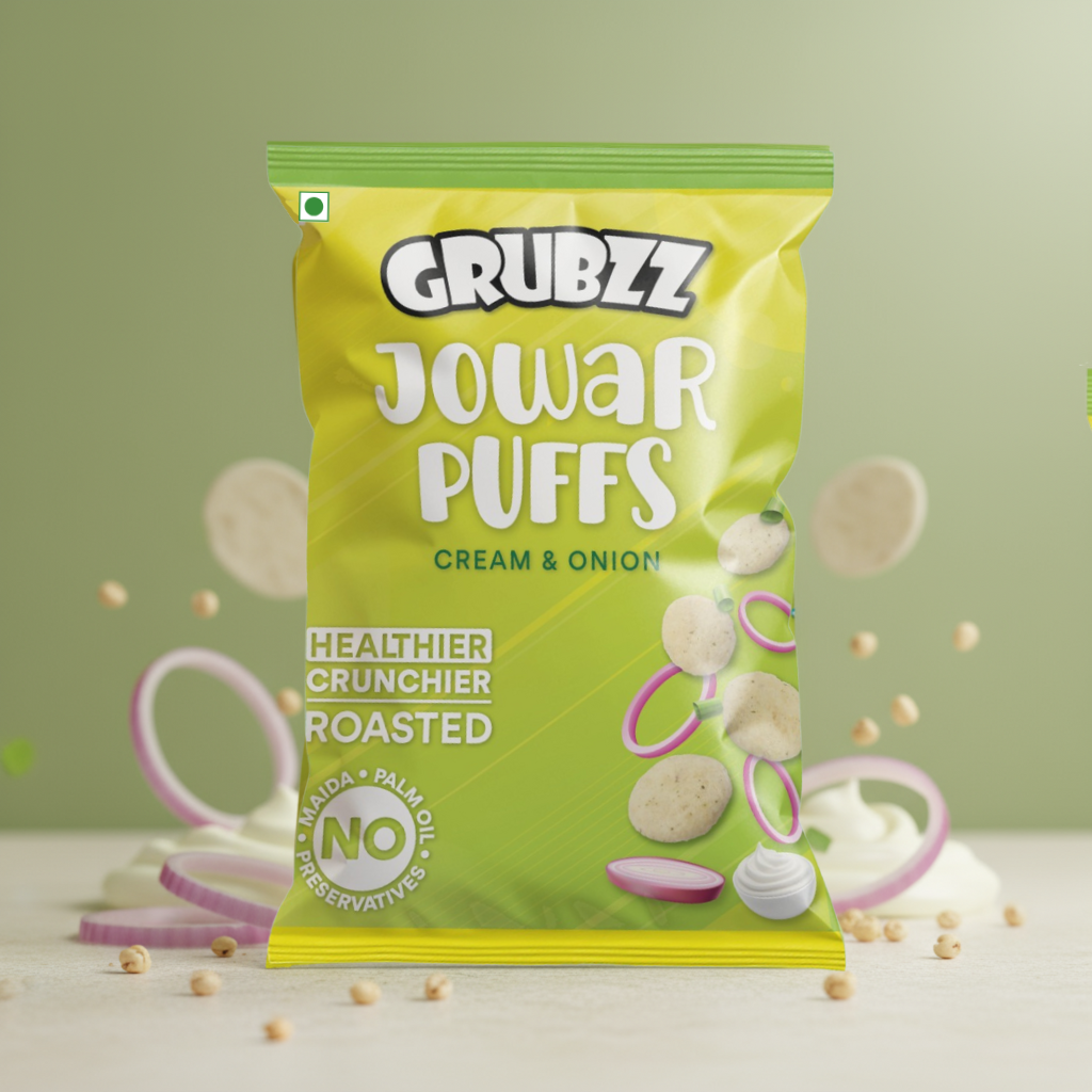 Jowar Puffs Cream & Onion