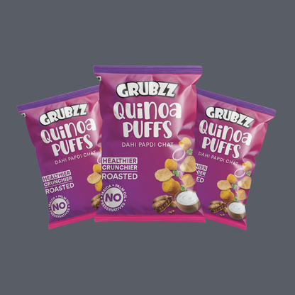 Quinoa Puffs Dahi Papdi Chat